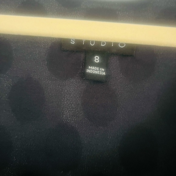 Beautiful navy dress with lace over lay by Enfocus Studio size 8 - Picture 4 of 7